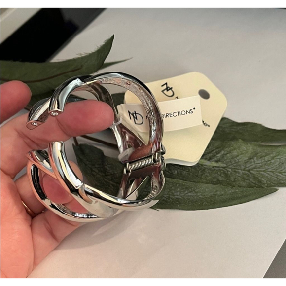 New Directions Silver Tone Metal Bracelet - Picture 3 of 7